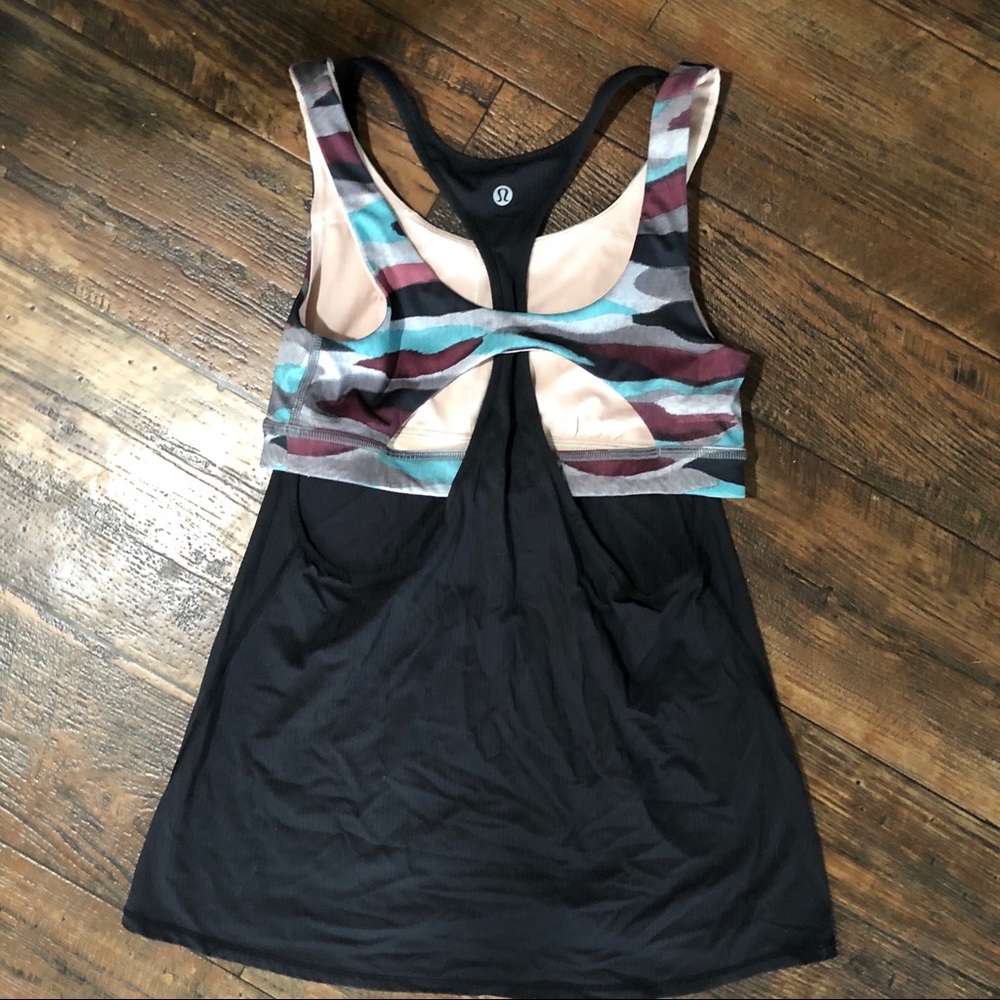 SOLD Lululemon tank top bra cool racerback - Picture 1 of 5